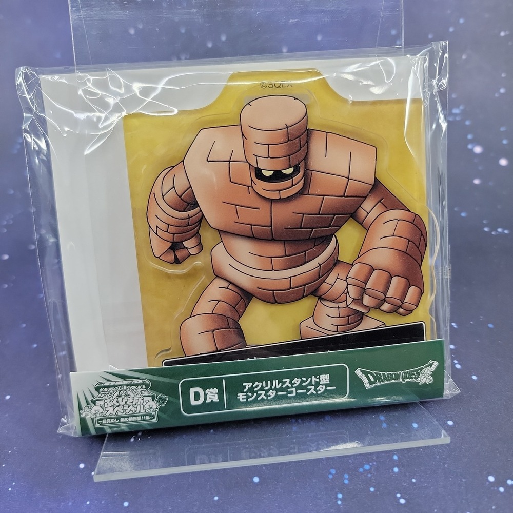 Golem Dragon Quest Acrylic Stand Shaped Monster Coaster Square Enix Prize D